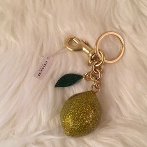Coach lemon keychain